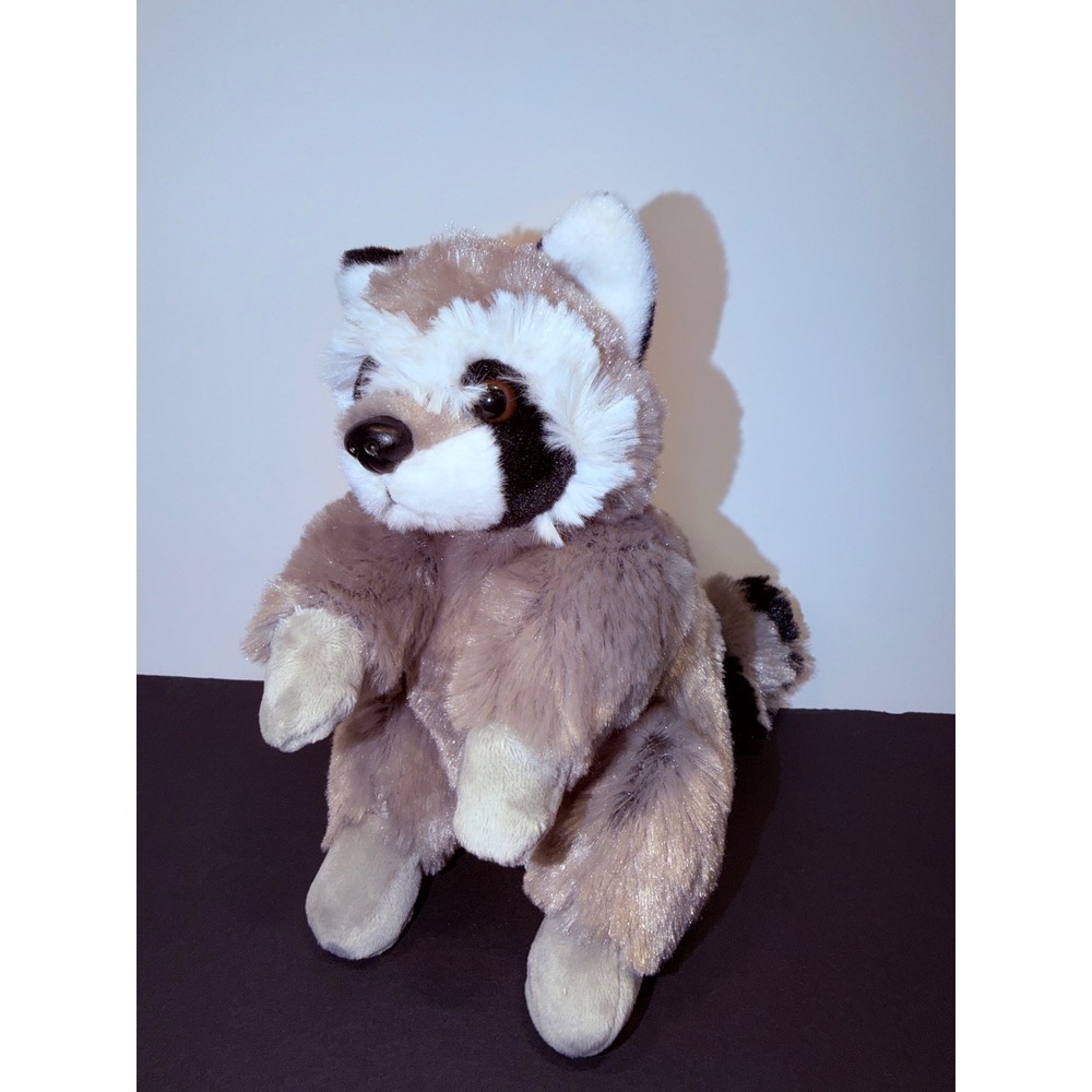 Wild Republic Raccoon Soft Plush Stuffed Animal Realistic Woodland Toy